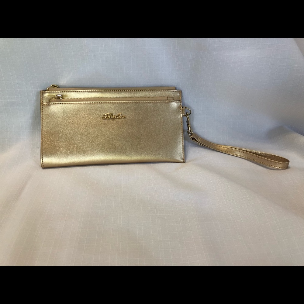Gold clutch - wristlet